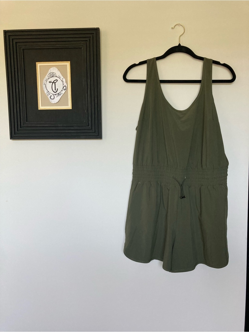 Abercrombie & Fitch Olive Green Sleeveless Romper